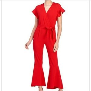 Fun and Flirty is this Red Jumpsuit💋
